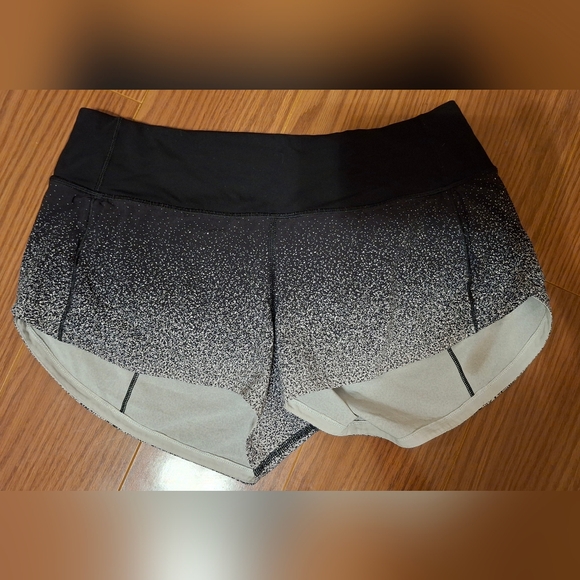 Women's Black and Gray Shorts - Picture 2 of 4